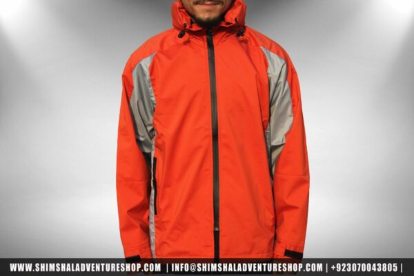 Water Proof Parka Jacket ORANGE - Shimshal Adventure Shop