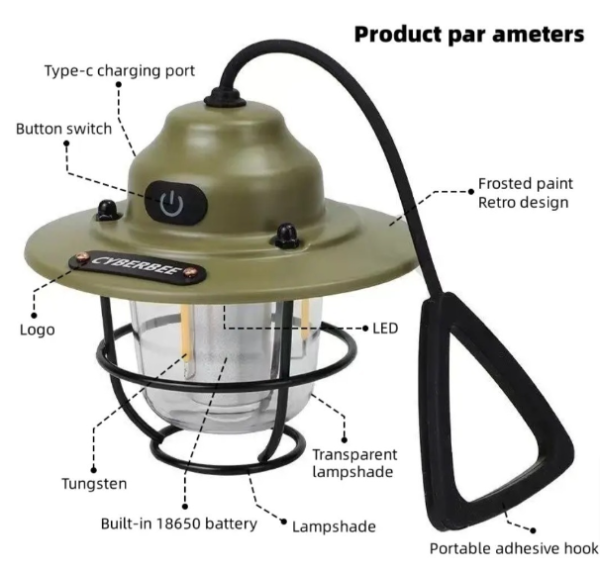 Imported Cyberbee Camping Lamp - Image 3
